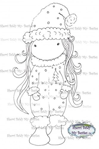 Little Dimples Snow Day digi stamp